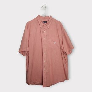 Chaps Easy Care Short Sleeve Button Front Shirt 2XB